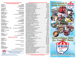 View Our 2015 Brochure - Ohio Festivals and Events Association