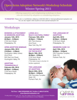 to our Calender of Events flyer.