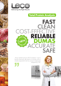 Total Protein Analysis FAST