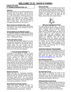 a copy of our Sunday Bulletin