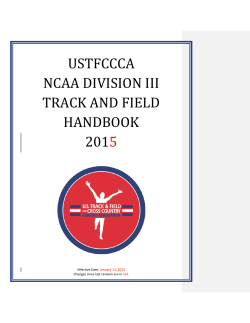 Track & Field Handbook - US Track & Field and Cross Country