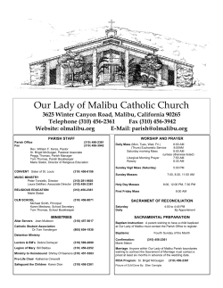 Bulletin - Our Lady of Malibu