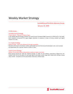 Weekly Market Strategy