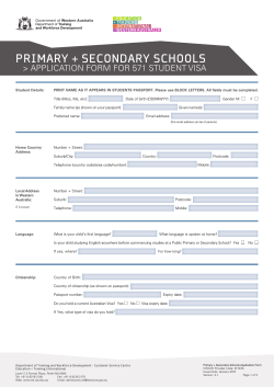 Application Form for Primary + Secondary Schools (571