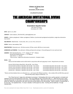 Event Flyer - AAU Diving