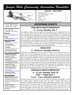 Juniper Hills Community Association Newsletter