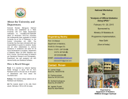 Contact Person - Hemwati Nandan Bahuguna Garhwal University