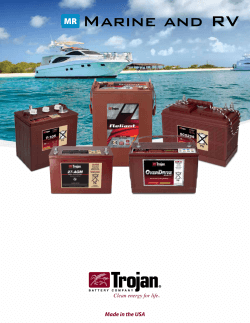 Marine & RV Brochure - Trojan Battery Company