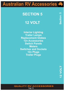 Section 5 - 12 Volt - Award RV Superstore