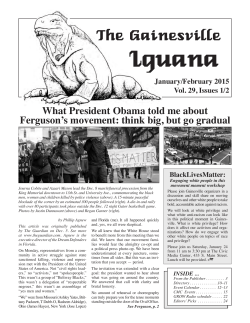 January/February 2015 - The Gainesville Iguana
