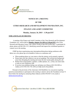 Finance & Audit Mtg 1-26