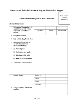 Application Form - Nagpur University