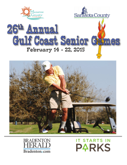 Senior Games 2015 - Sarasota County Government
