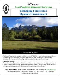 Managing Forests in a Dynamic Environment