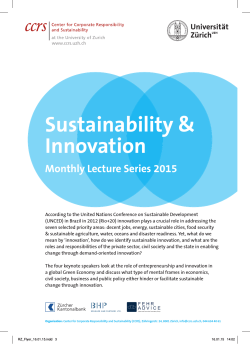Sustainability & Innovation