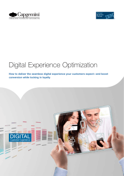 Digital Experience Optimization