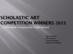 Scholastic Art Competition Winners 2015