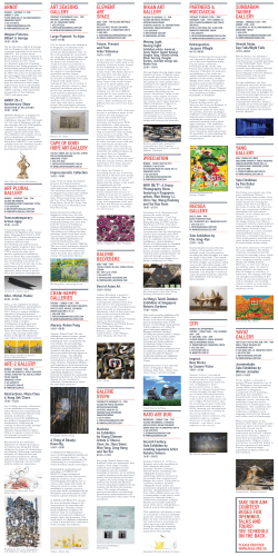 AIM 2015 brochure - Art Galleries Association Singapore