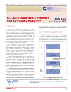 building code requirements for concrete masonry - NCMA - E-Tek