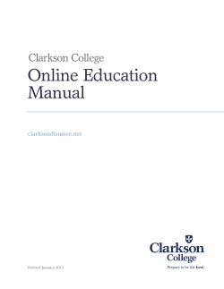 Online Education Manual
