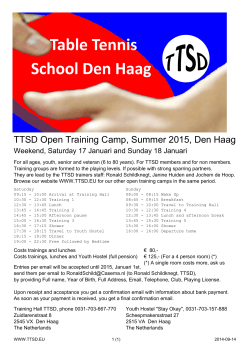 TTSD Open Training Camp
