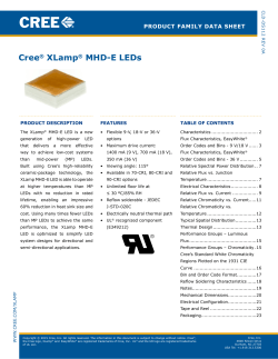 Cree XLamp MHD-E LED Data Sheet