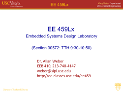 EE 459Lx - USC Ming Hsieh Department of Electrical Engineering