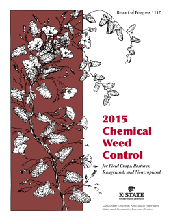 SRP1117 2015 Chemical Weed Control for Field Crops