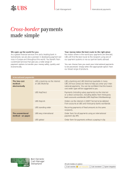 international payments product information sheet