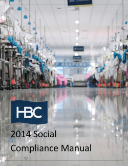 2014 Social Compliance Manual