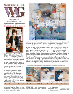 News Letter - Westlake Village Art Guild