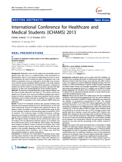 International Conference for Healthcare and