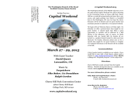 Capital Weekend Brochure