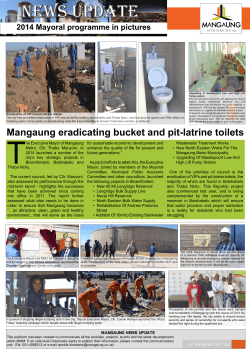News-Update-16-Jan-2015-a - Mangaung Metropolitan Municipality