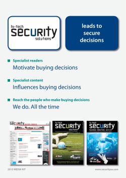 Hi-Tech Security Solutions (HSS) Media Profile 2015