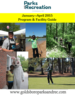 January—April 2015 Program & Facility Guide