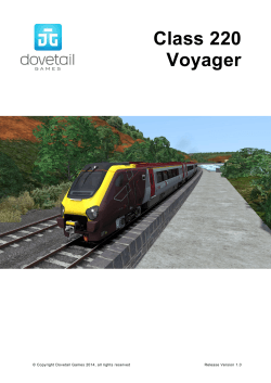 CrossCountry Class 220 Voyager English Manual