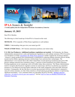 IPAA Issues & Insight - Independent Petroleum Association of America