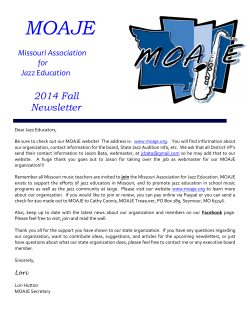 Fall - Missouri Association for Jazz Education