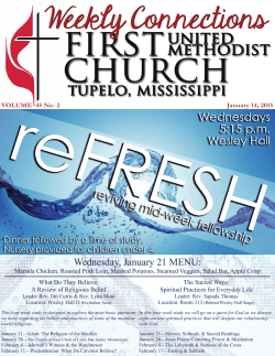 newsletter - First United Methodist Church, Tupelo