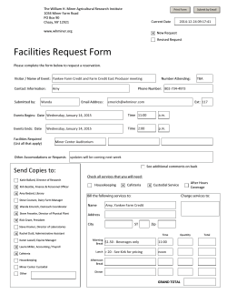 Facilities Request Form