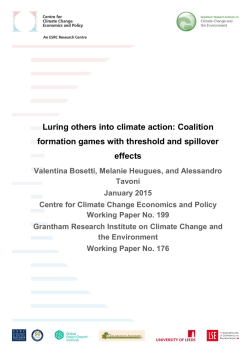 Luring others into climate action