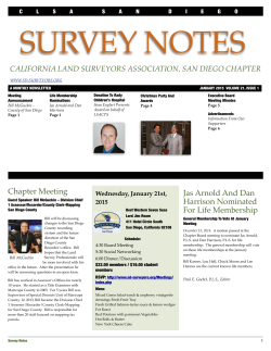 Newsletter - California Land Surveyors Association, San Diego