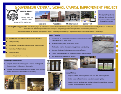Capital Project Newsletter - Gouverneur Central School District