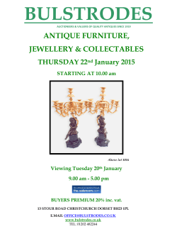 ANTIQUE FURNITURE, JEWELLERY & COLLECTABLES