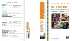 the 2015 ReelAbilities Boston brochure