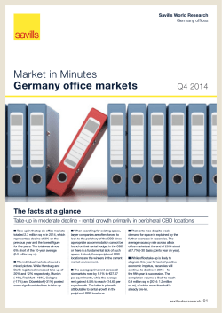 Market in Minutes Germany office markets