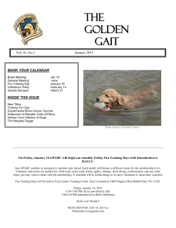 January 2015 - Greater Pittsburgh Golden Retriever Club