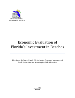 Economic Evaluation of Florida's Investment in Beaches