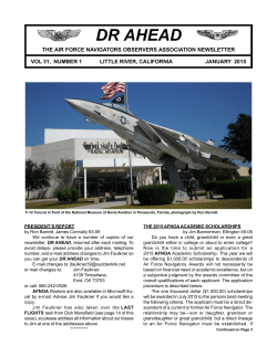 DR AHEAD - USAF Nav History